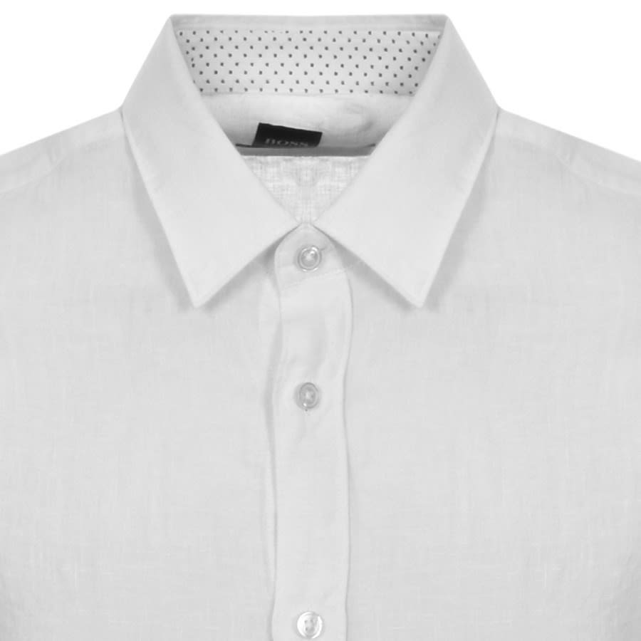 Alternative Image for ProductBOSS Ronni Slim Fit Long Sleeve Shirt White3